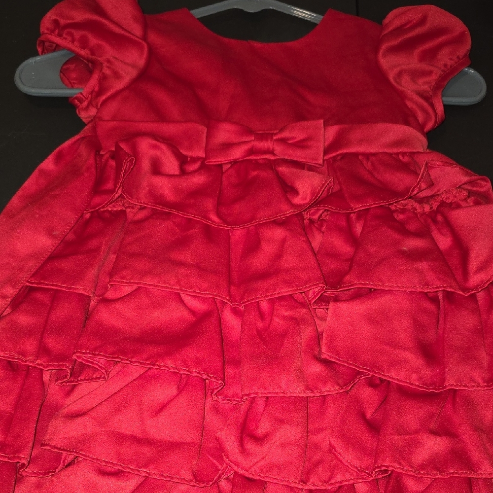 Marmellata Red Ruffle Kids Formal Dress